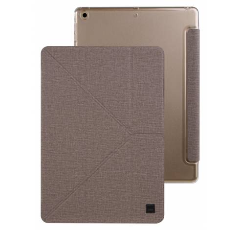 iPad 9,7 inch (2018) hoesje yorker kanvas french beige beige  Uniq