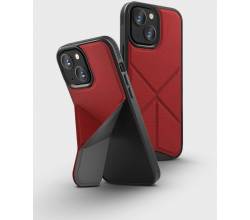 iPhone 13 hoesje transforma stand up coral rood Uniq