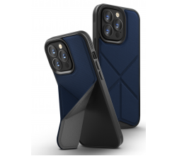 iPhone 14 Pro Max hoesje Transforma MagSafe blauw Uniq
