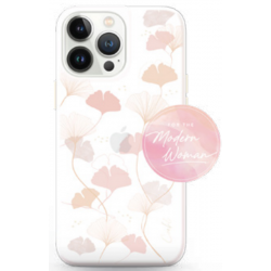 Uniq iPhone 14 Plus hoesje Meadow spring pink 