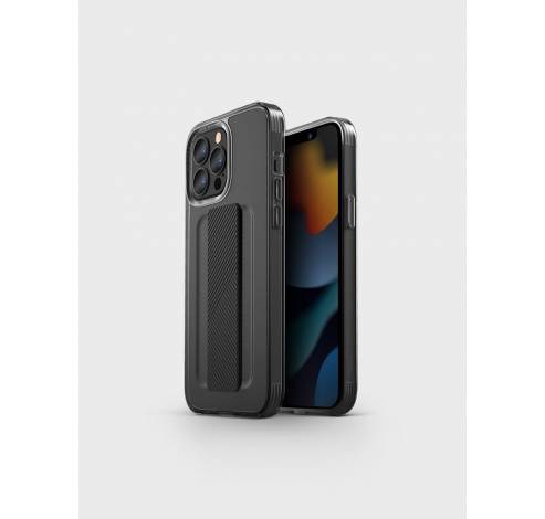 iPhone 14 housse Heldro Flexgrip gris  Uniq