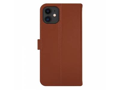 Book case gel skin iPhone 12 mini brown