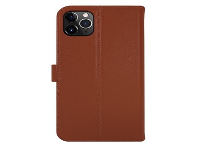 Booklet leather gel skin iPhone 11 PRO MAX Brown