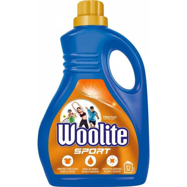Woolite Sport wasmiddel met Fiber Flex Technology 1.9L 