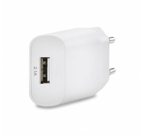 Travel charger single usb 2.1a white  Xccess
