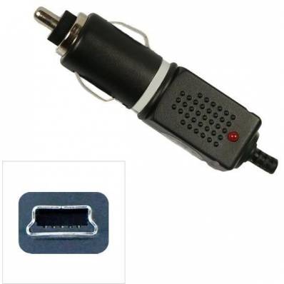 Autolader Mini USB 1 Meter 1A - Zwart 