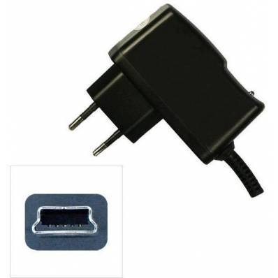 Mini usb home charger 800 mah black 