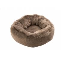 Kattenmand Rond Polyester Taupe 