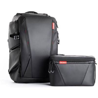 OneMo Backpack 25L met uitneembare schoudertas - zwart 