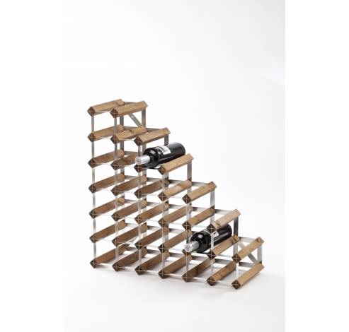 Stairs porte-bouteilles escalier chêne foncé 61.2x22.8x61.2cm  Traditional Wine Rack