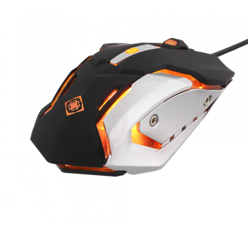 GAM-020 gaming muis zwart/oranje  Deltaco