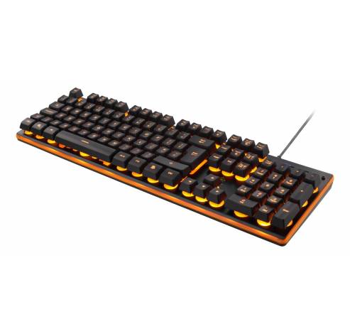 GAM-021UK gaming keyboard zwart/oranje  Deltaco