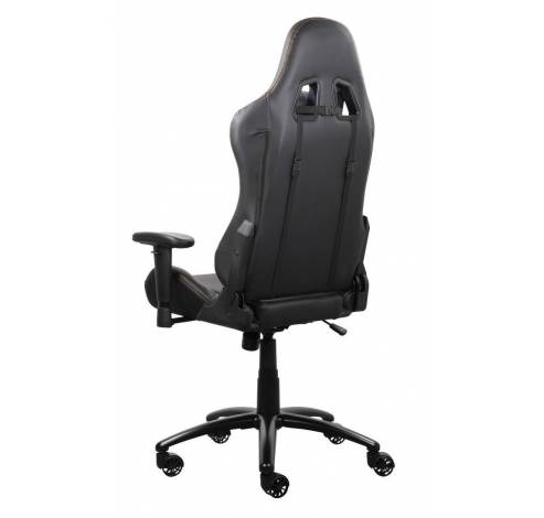 GAM-052 gaming stoel PU leer met nek- en rugkussen zwart  Deltaco
