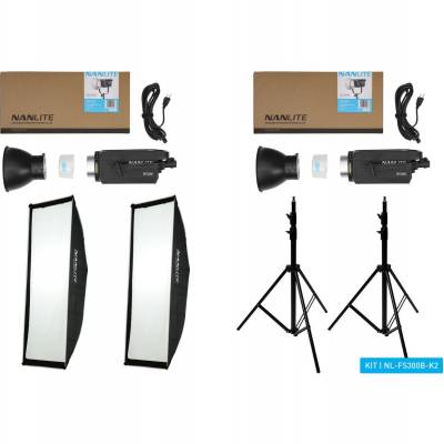 FS300B Bi-Colour LED Dual Kit (w/ Light Stand And...  Nanlite