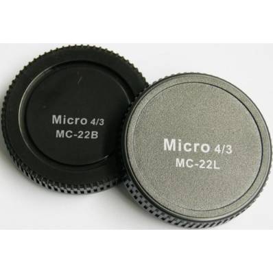 Lens Rear Cap MC-22B + Body Cap MC-22L voor MFT 