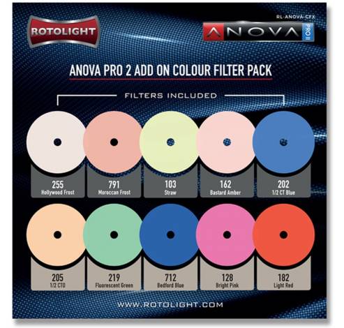 10 Piece Add On Colour FX Pack For Anova V1/V2/Pro  Rotolight