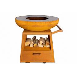 White Fire Nomad Barbecue Cortenstaal  D94,5cm  