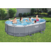 Bestway Power Steel - Opzetzwembad inclusief filterpomp en accessoires - 488x305x107 cm - Ovaal