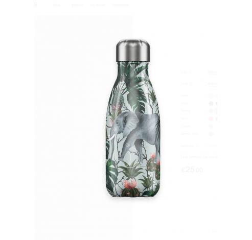 Isoleerfles Tropical Elephant 260ml  Chilly's