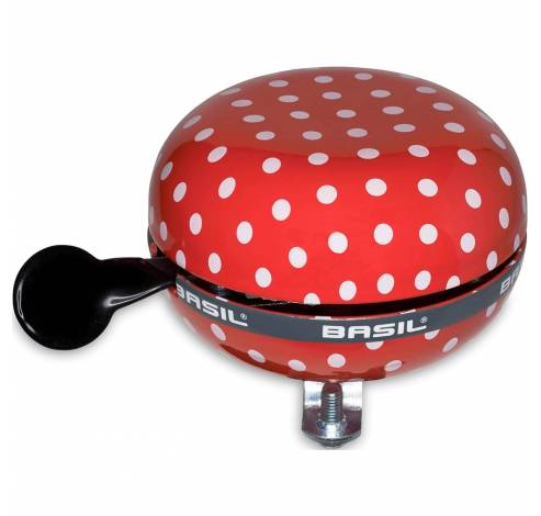 Bel Ding Dong 80mm Polkadot rood/wit  Basil