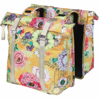 Fietstas dubbel Bloom Field yellow 28-35L 