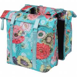 Basil Fietstas dubbel Bloom Field blue 28-35L 