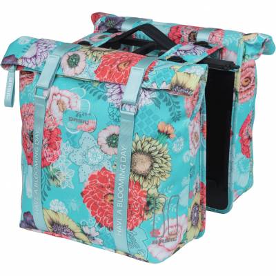 Fietstas dubbel Bloom Field blue MIK 28-35L 