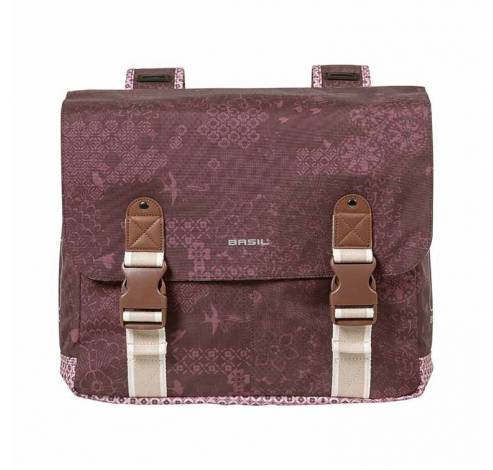 Fietstas dubbel Boheme fig red 35L  Basil