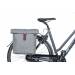 Basil City - dubbele fietstas - 28-32 liter - grey melee