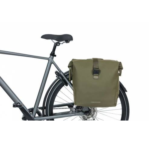 SoHo - dubbele fietstas Nordlicht - 41 liter - mosgroen  Basil