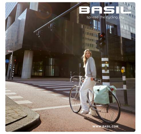 SoHo - dubbele fietstas Nordlicht - 41 liter - mosgroen  Basil