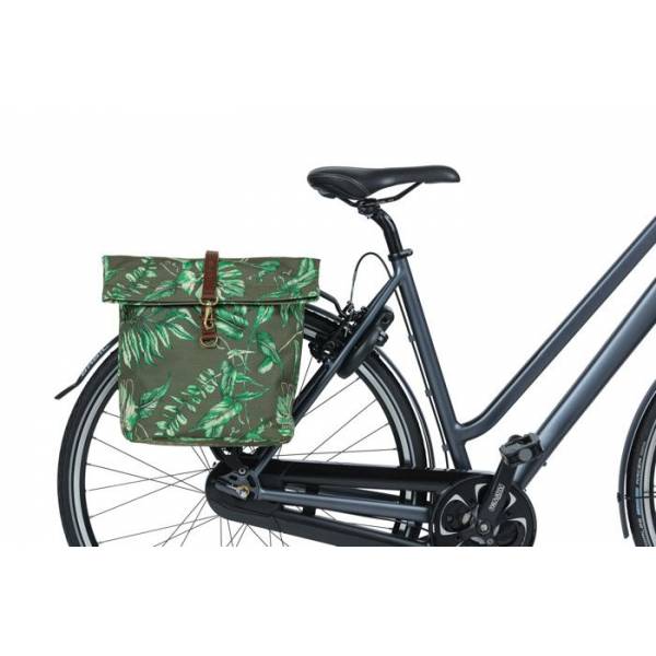 Basil Ever-Green - dubbele fietstas - 28-32 liter - thyme groen