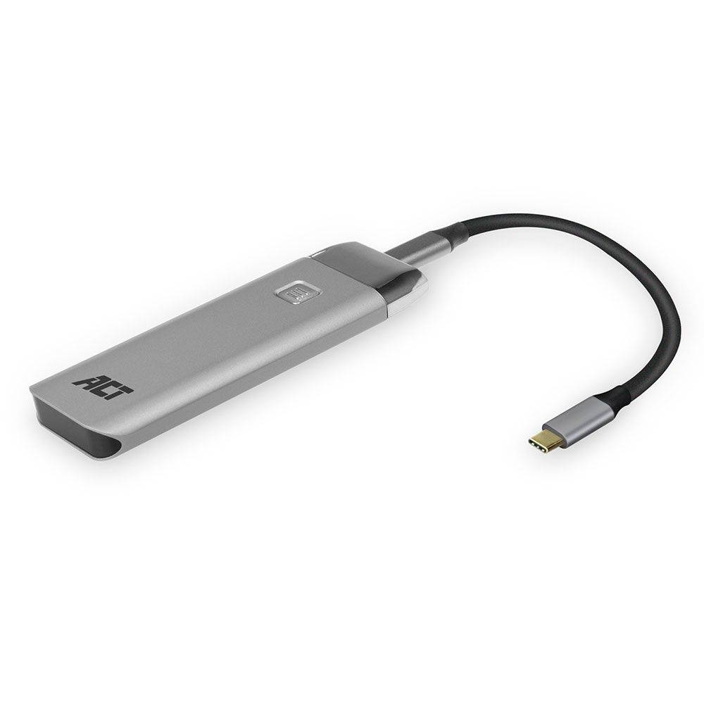 Act Hardeschijfbehuizing M.2 NVMe USB-C SSD-behuizing, aluminium, USB 3.2 Gen2