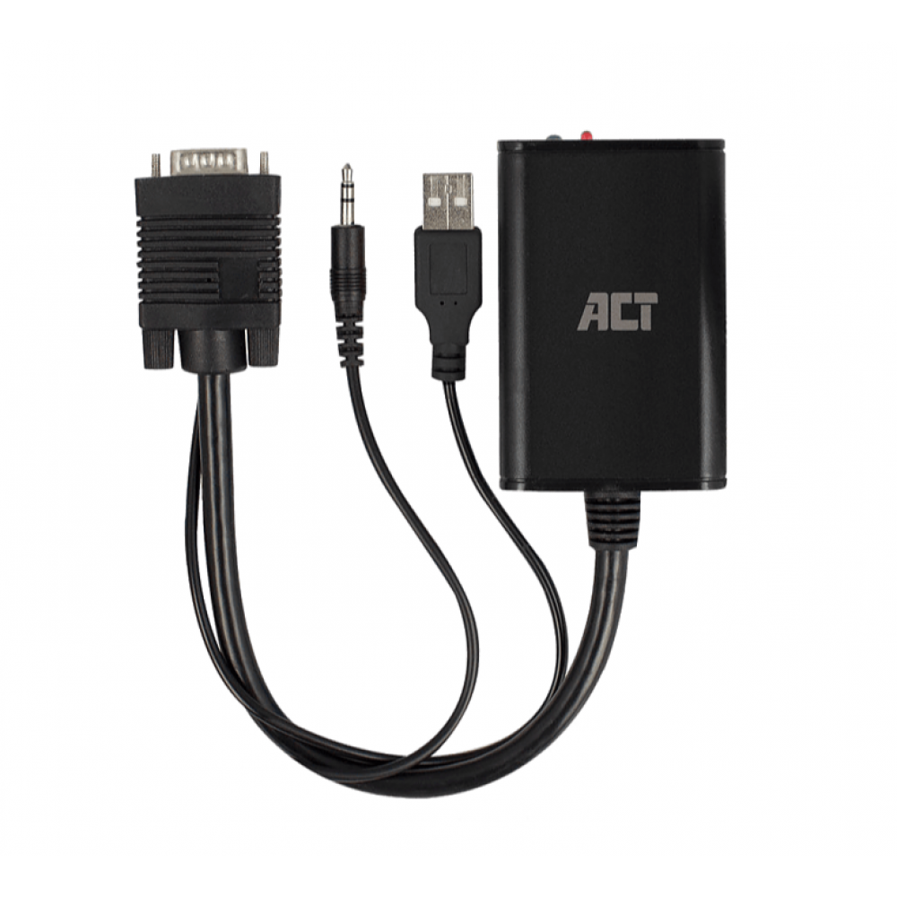 Act Adapter USB VGA naar HDMI converter met audio