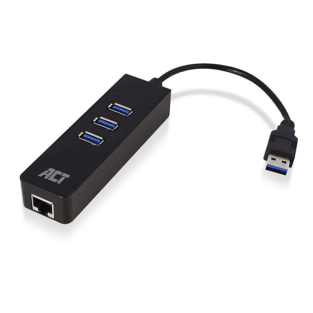 Act USB hub USB Hub 3.2 met 3 USB-A poorten en Ethernet