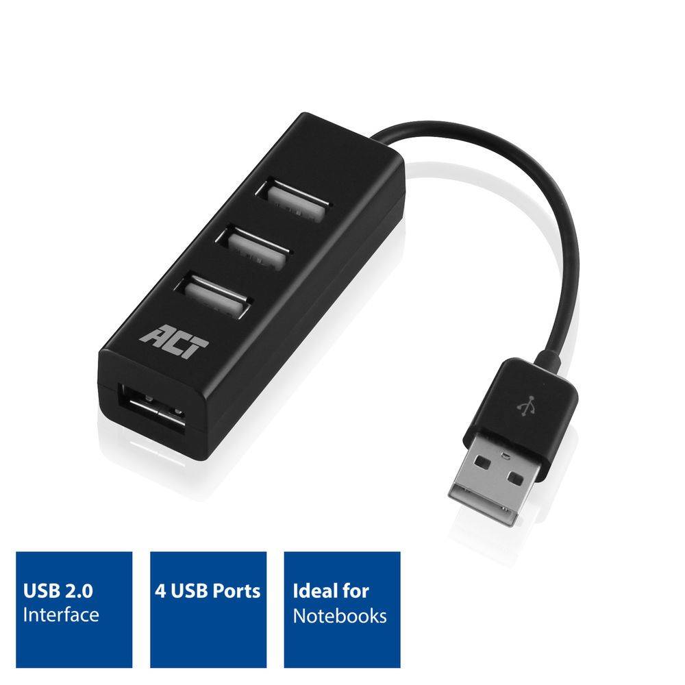 Act USB hub USB-hub mini 4-poorts