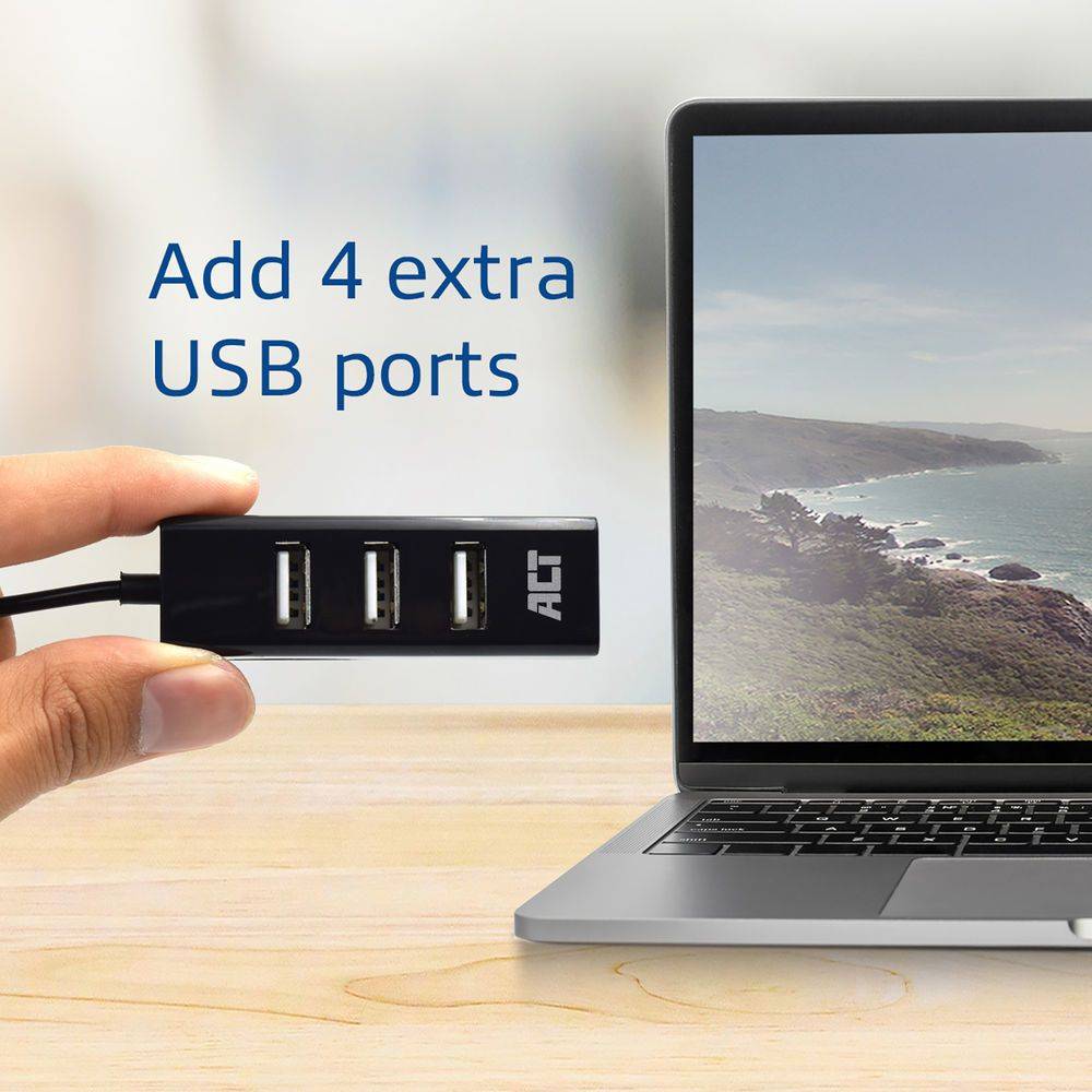 Act USB hub USB-hub mini 4-poorts