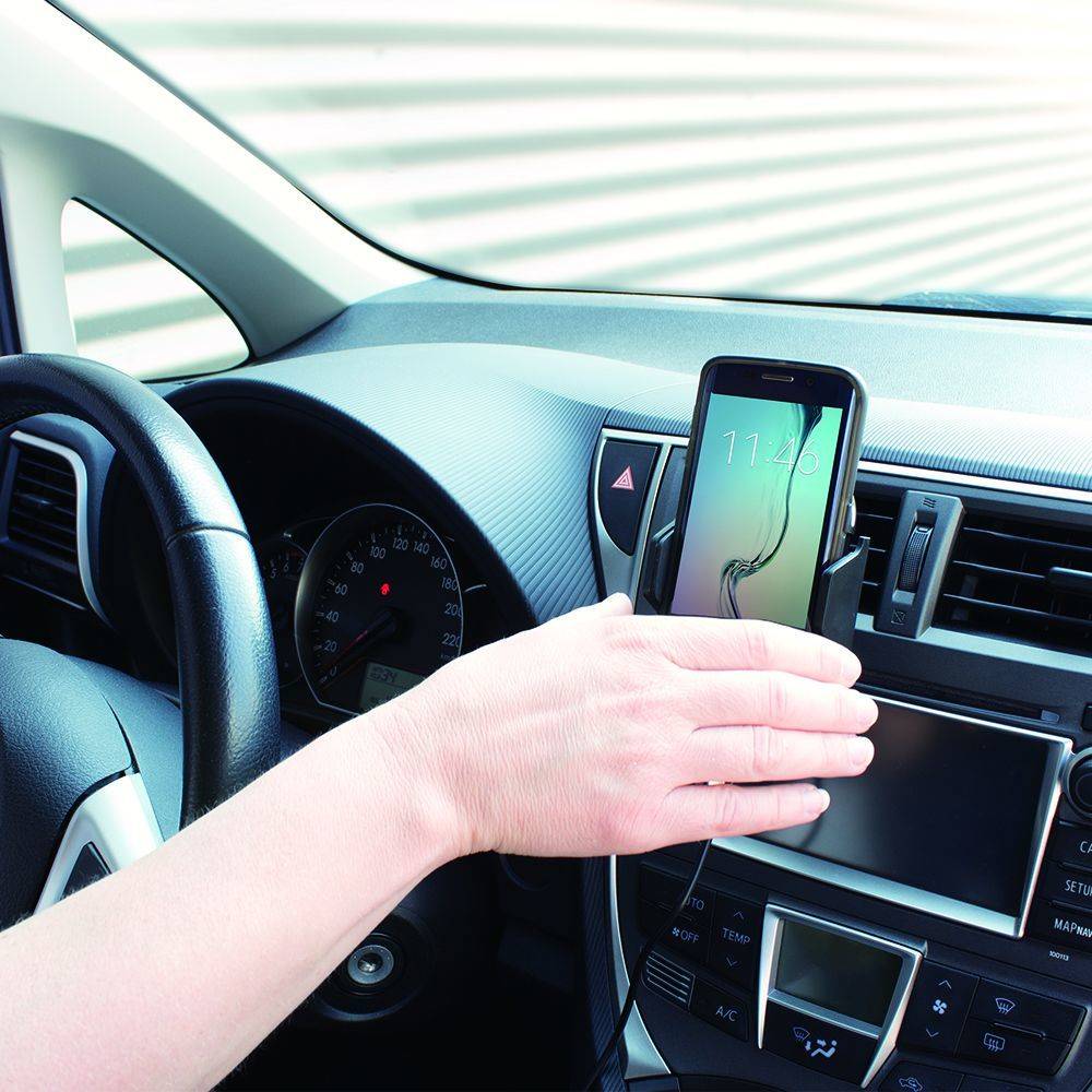 Act Monitorstand/Arm Automatische smartphone autohouder met draadloos opladen
