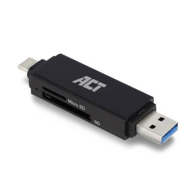 Lecteur de cartes USB-C/USB-A pour SD/micro SD  Act