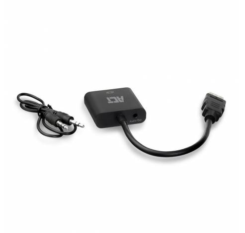 0,15 meter, HDMI-A mannelijke naar VGA vrouwelijke adapter, met audio  Act