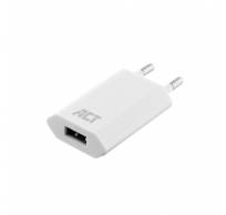 USB-oplader, 1-poorts, 1A, 5W, Wit 