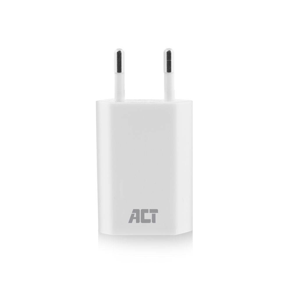 Act Adapter USB USB-oplader, 1-poorts, 1A, 5W, Wit
