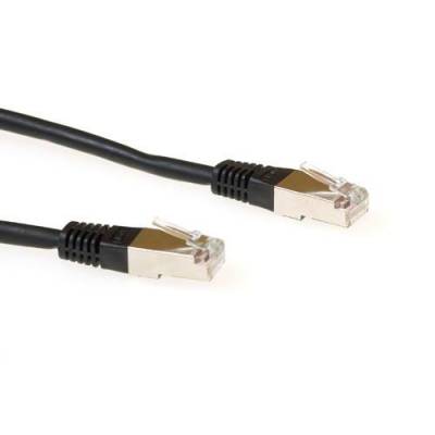 Câble de raccordement CAT6 LSZH SFTP noir de 1 mètre avec connecteurs RJ45  Act