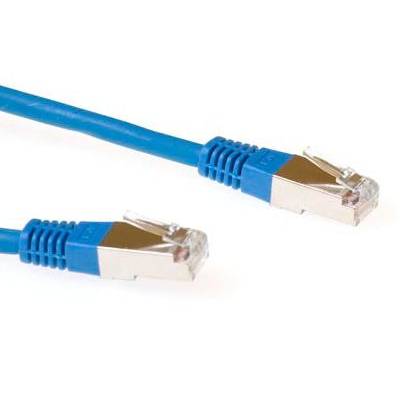 Câble de raccordement bleu LSZH SFTP CAT6 de 3 mètres avec connecteurs RJ45  Act