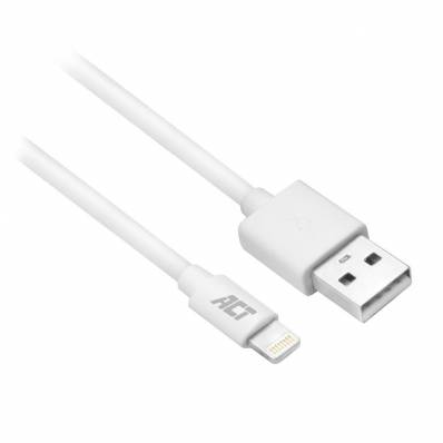 AC3011 USB naar Lightning laad- en datakabel 1 meter Wit 