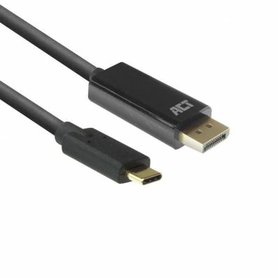 SB-C to DisplayPort adapter cable 2.0 meter Zwart 