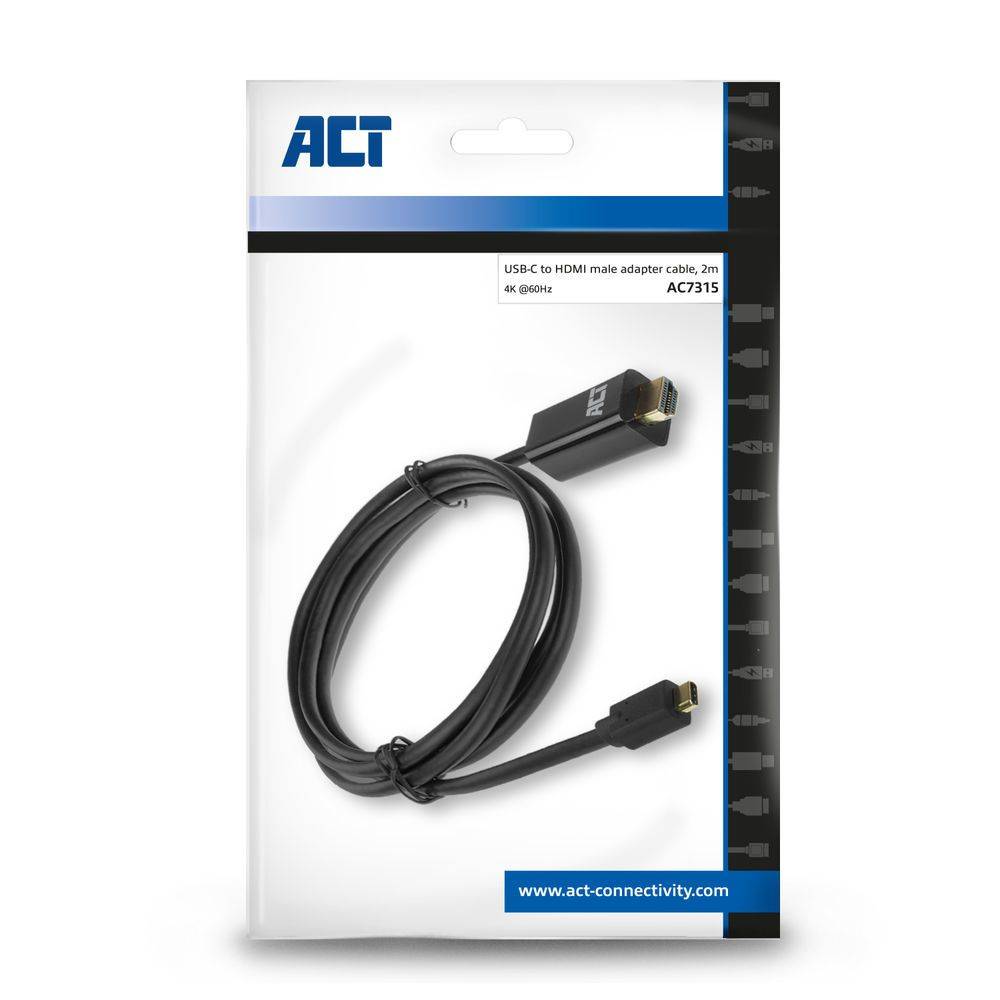 Act USB-kabel Act usb-c naar hdmi male aansluitkabel 4