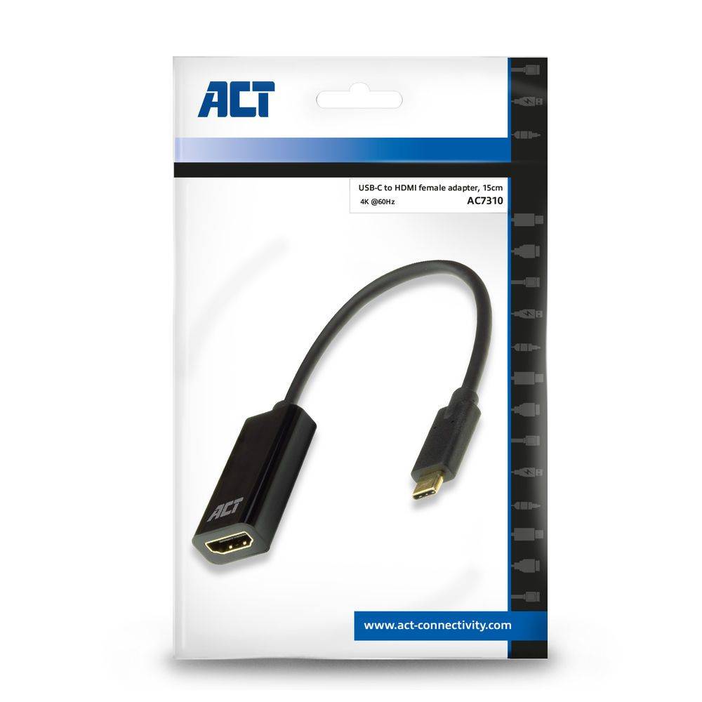 Act USB-kabel Act usb-c naar hdmi female adapter, 4K