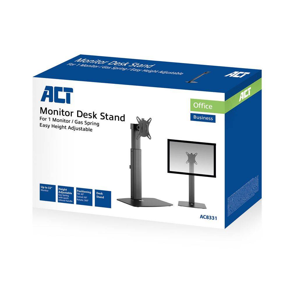 Act Monitorstand/Arm Act monitor desk stand 1s gas AC8331