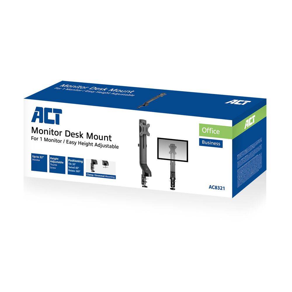 Act Monitorstand/Arm Act monitor desk mount 1s AC8321
